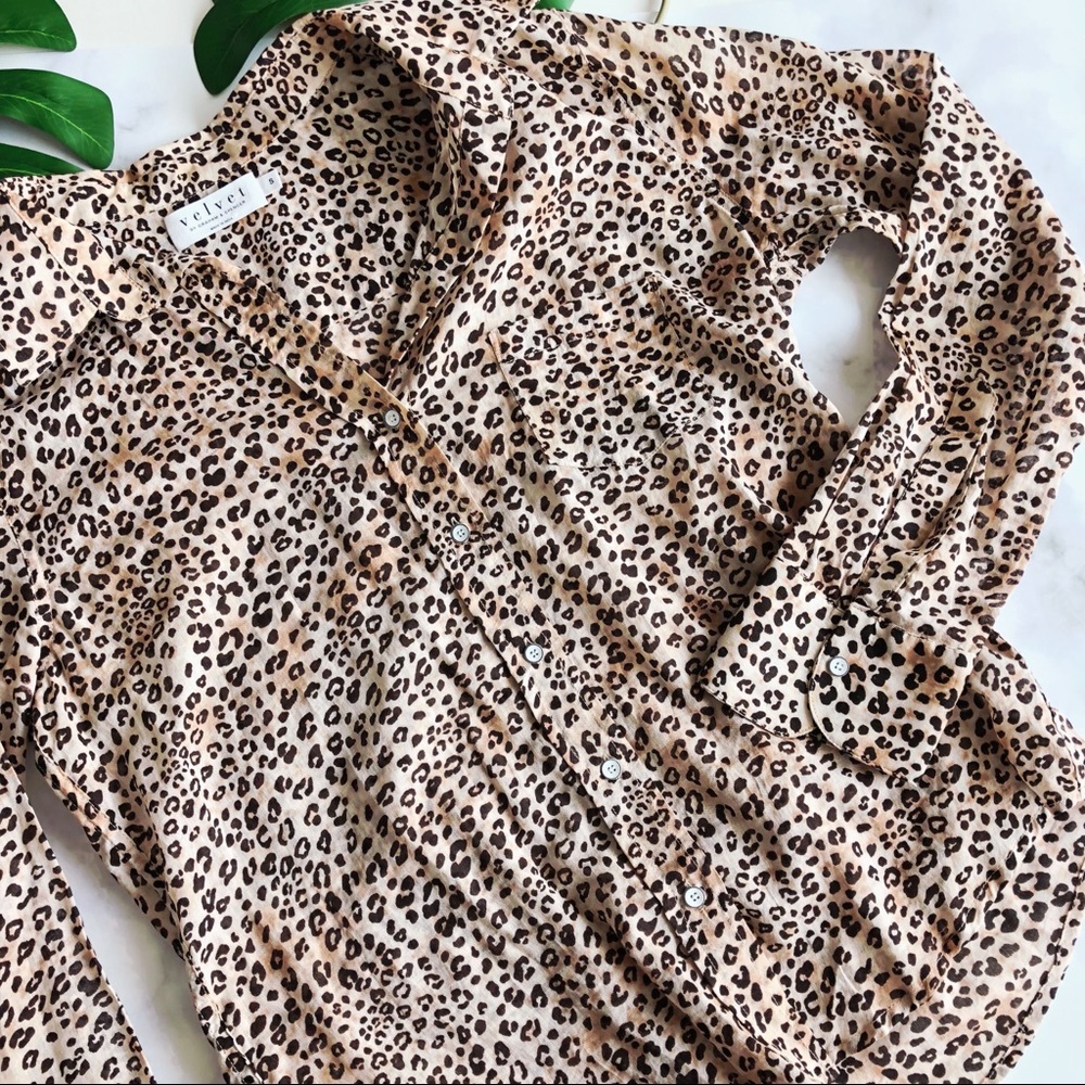 Velvet by Graham and Spencer Leopard Print Top